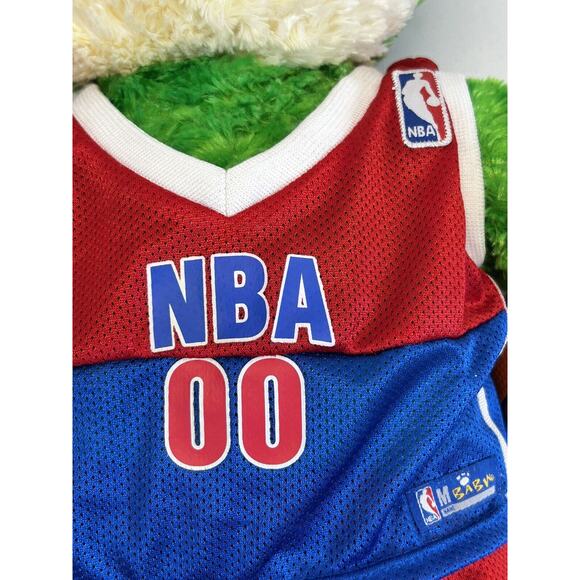 Vintage Build A Bear NBA 1 Green Frog‎ With Ball 19" Basketball Plush Toy Outfit - Picture 13 of 14